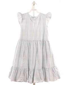 GABBY  LT BLUE SEERSUCKER PLAID  DRESS