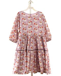 PINK CHICKEN  LAVENDER  PRINT  DRESS