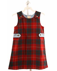 THE BEAUFORT BONNET COMPANY  RED  PLAID  DRESS