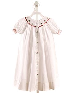 MARCO & LIZZY  WHITE   SMOCKED DRESS