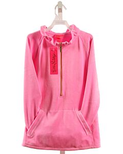 LILLY PULITZER  HOT PINK VELOUR   PULLOVER