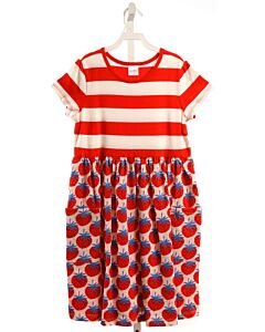 HANNA ANDERSSON  RED   PRINTED DESIGN KNIT DRESS