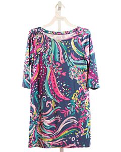 LILLY PULITZER  MULTI-COLOR   PRINTED DESIGN KNIT DRESS