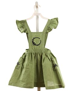 LALI  GREEN  FLORAL EMBROIDERED DRESS