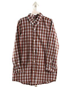 MINT MAGNOLIA  RED  PLAID  DRESS SHIRT