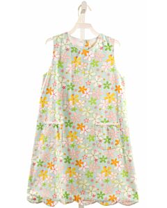 LITTLE ENGLISH  BLUE SEERSUCKER FLORAL  DRESS