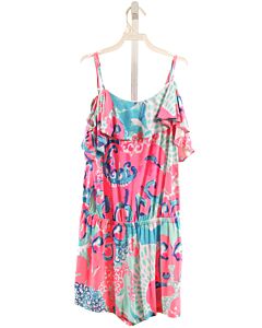LILLY PULITZER  HOT PINK  FLORAL  ROMPER