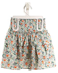 PLEAT.  MULTI-COLOR  FLORAL  SKIRT