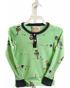 THE BEAUFORT BONNET COMPANY  GREEN  PRINT  KNIT LS SHIRT