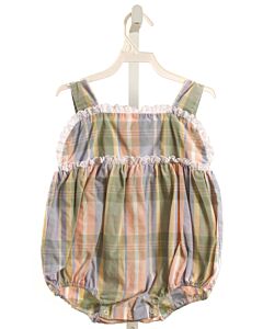 THE BEAUFORT BONNET COMPANY  MULTI-COLOR  PLAID  BUBBLE WITH EYELET TRIM