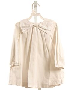 JACADI  WHITE PIQUE   DRESS WITH BOW