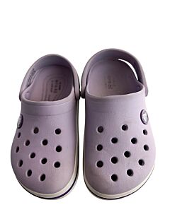 CROCS PURPLE SHOES *THIS ITEM IS GENTLY USED WITH MINOR SIGNS OF WEAR (MINOR WEAR) *VGU SIZE TODDLER 10