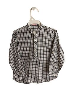 LA COQUETA  BLUE  PLAID  DRESS SHIRT