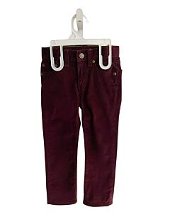 CREWCUTS  MAROON CORDUROY   PANTS