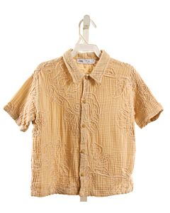 ZARA  IVORY   EMBROIDERED DRESS SHIRT