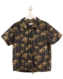 ZARA  NAVY  PRINT  DRESS SHIRT