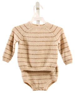 QUINCY MAE  BROWN  STRIPED  2-PIECE OUTFIT