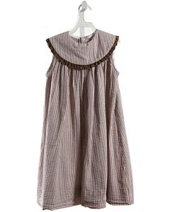 BAILEY BOYS  BROWN SEERSUCKER STRIPED  DRESS