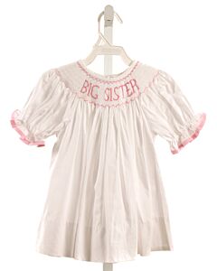 SOUTHERN SUNSHINE KIDS  WHITE   SMOCKED DRESS