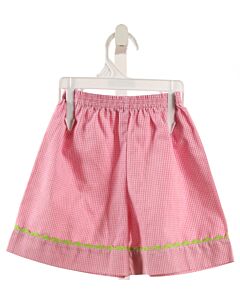 NO TAG  PINK  GINGHAM  SHORTS