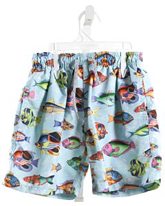 MICHAELS  BLUE   PRINTED DESIGN SWIM TRUNKS