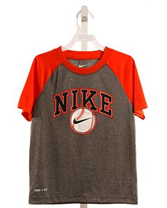 NIKE  GRAY   PRINTED DESIGN T-SHIRT