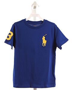 POLO BY RALPH LAUREN  BLUE   APPLIQUED T-SHIRT