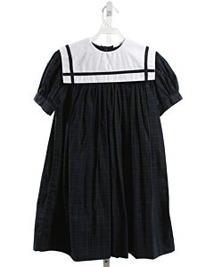 DAISIES & DOODLEBUGS  NAVY  PLAID  DRESS