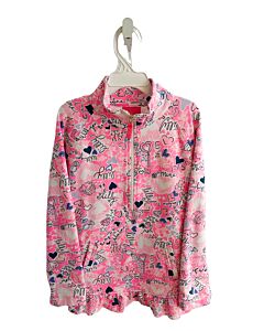 LILLY PULITZER  HOT PINK   PRINTED DESIGN PULLOVER