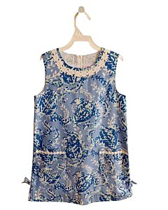 LILLY PULITZER  BLUE  FLORAL  DRESS