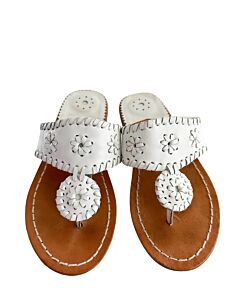 JACK ROGERS WHITE SANDALS  *EUC SIZE CHILD 1