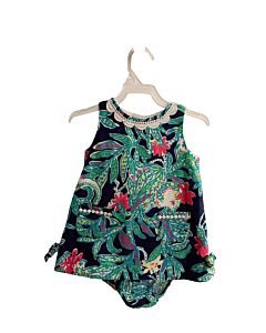 LILLY PULITZER  GREEN  FLORAL  2-PIECE OUTFIT