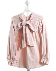 HANNAH KATE  PINK FLANNEL   DRESS SHIRT WITH BOW