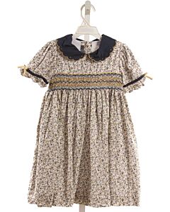 BELLBIRD  BLUE  FLORAL SMOCKED DRESS