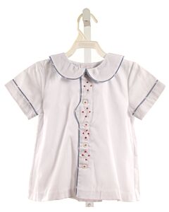 ALICE KATHLEEN  WHITE   EMBROIDERED SHIRT-SS
