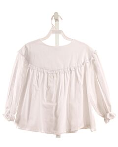 PIPPERS  WHITE    SHIRT-LS WITH EYELET TRIM