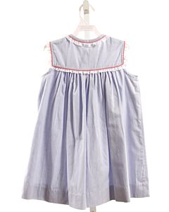MARY & GRACE  CHAMBRAY    DRESS WITH EYELET TRIM