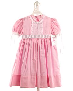 PEPPERMINT PONY  PINK    DRESS WITH LACE TRIM