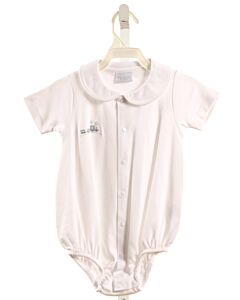 SQUIGGLES  WHITE   EMBROIDERED KNIT BUBBLE