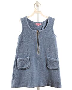 BISBY BY LITTLE ENGLISH  BLUE TERRY CLOTH   KNIT DRESS