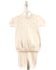 FELTMAN BROTHERS  WHITE   EMBROIDERED 2-PIECE OUTFIT