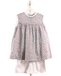 MARY & GRACE  RED  PRINT  2-PIECE OUTFIT WITH RUFFLE