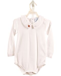 BELLA BLISS  WHITE   EMBROIDERED KNIT BUBBLE