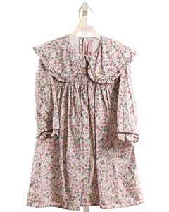 LA COQUETA  LT PINK  FLORAL SMOCKED DRESS