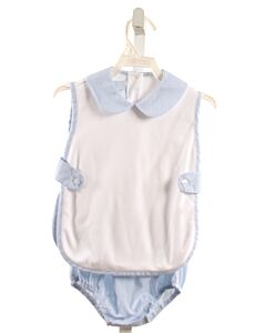 LITTLE ENGLISH  LT BLUE  GINGHAM  2-PIECE OUTFIT