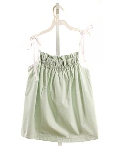 MARY & GRACE  MINT  GINGHAM  SLEEVELESS SHIRT
