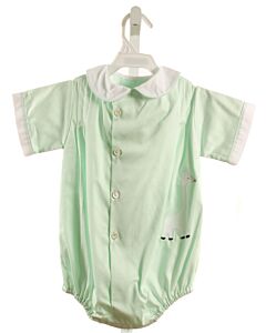 WOMAN'S EXCHANGE  MINT   APPLIQUED BUBBLE