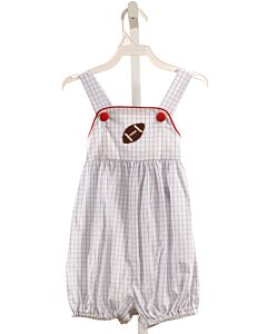 PBJ  BLUE  WINDOWPANE APPLIQUED JON JON