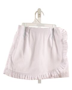 NO TAG  WHITE SEERSUCKER   SKORT WITH RUFFLE