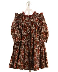 PINK CHICKEN  MAROON  FLORAL  DRESS